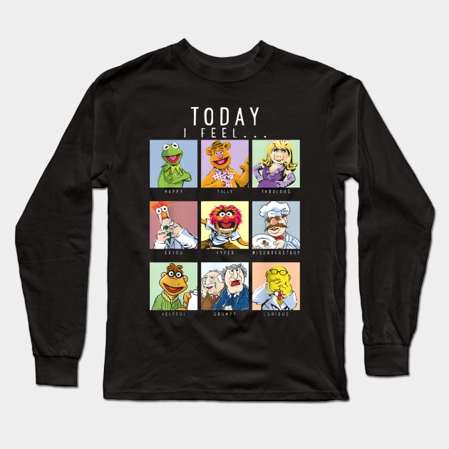 Dr. Teeth -Today I Feel Box Up Character Portraits Long Sleeve T-Shirt by Pestach